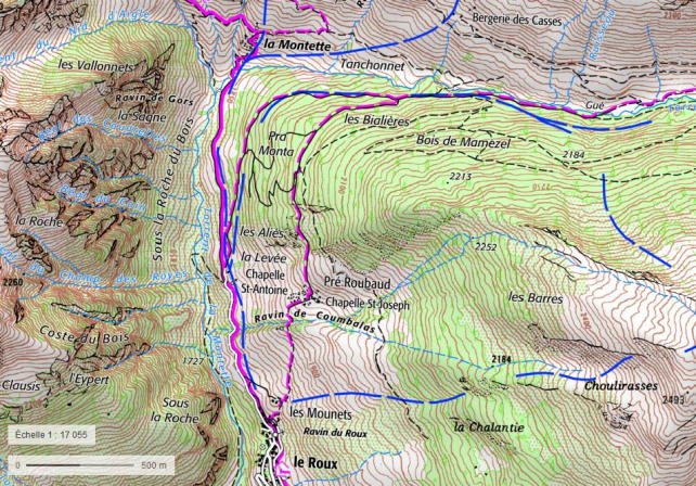 Hike map