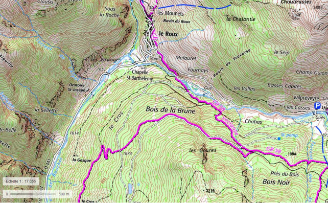 Hike map