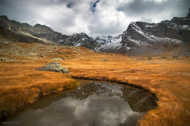 Belvedere du Viso and lake Lestio